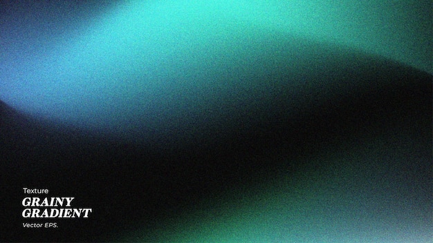 Editable Grainy Neon Aqua Background Vector with Light Fade