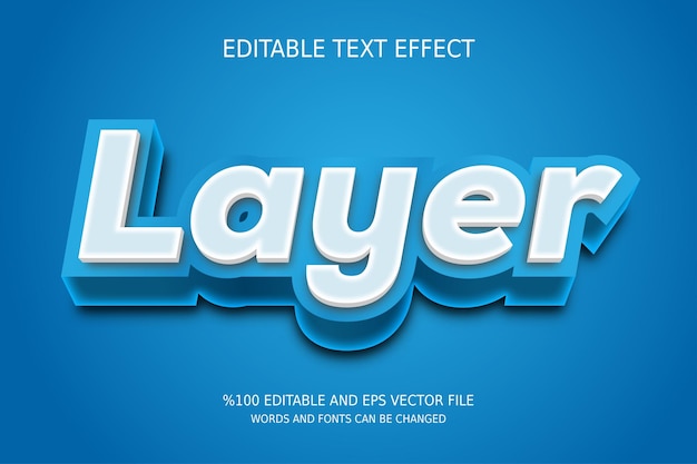 Editable Layer Text Effect