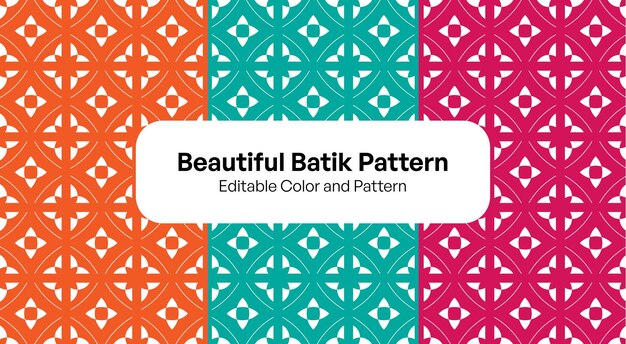 Editable Seamless modern base batik with various color and pattern vector for textile purpose