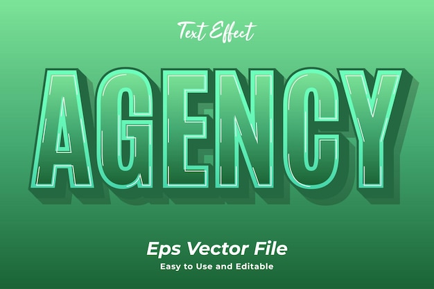 editable text effect agency