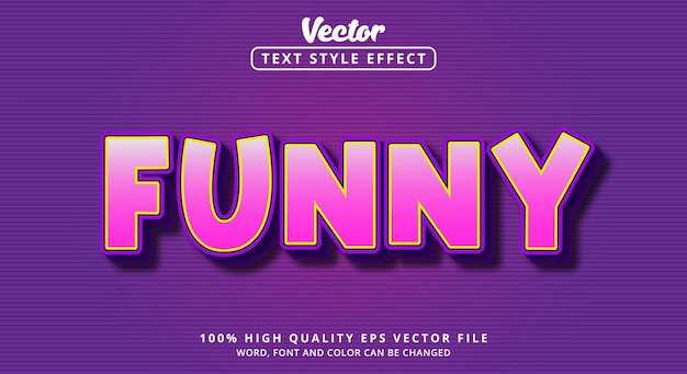 editable text effect, funny on modern soft light color style