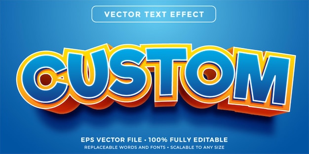 editable text effect in heavy shadow style