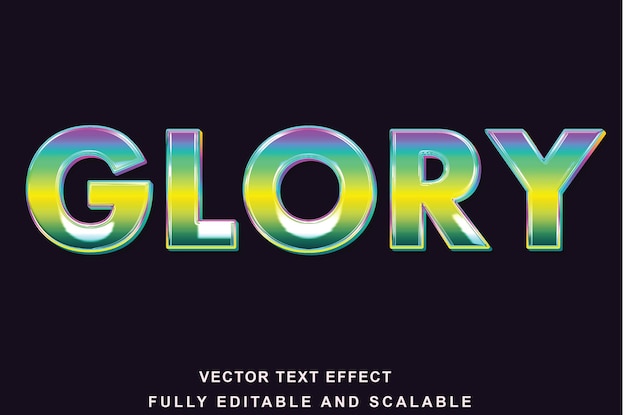 Editable Text Effect Style