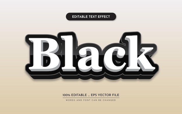 Editable text effect