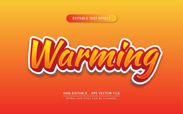 Editable text effect