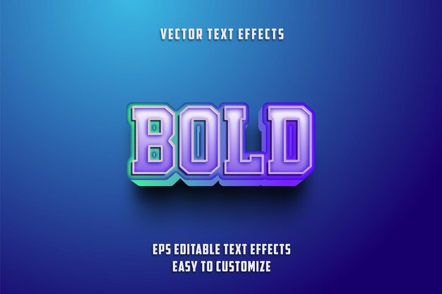 Editable Text Effects Style