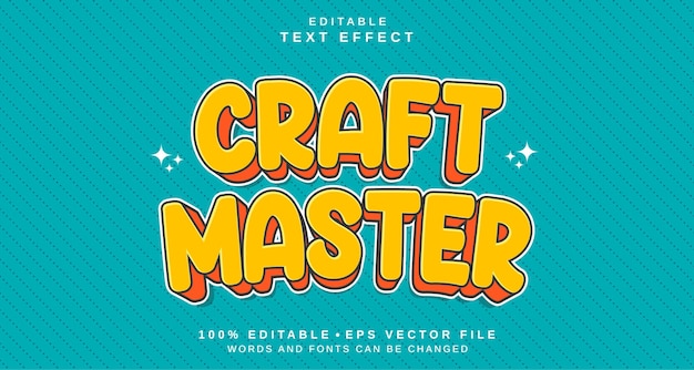 editable text style effect craft master text style theme