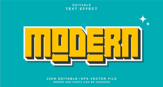 editable text style effect modern text style theme