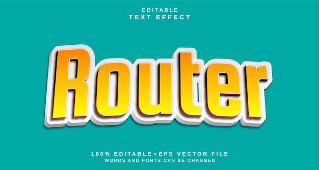 editable text style effect router text style theme
