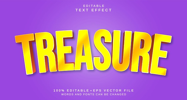 editable text style effect treasure text style theme