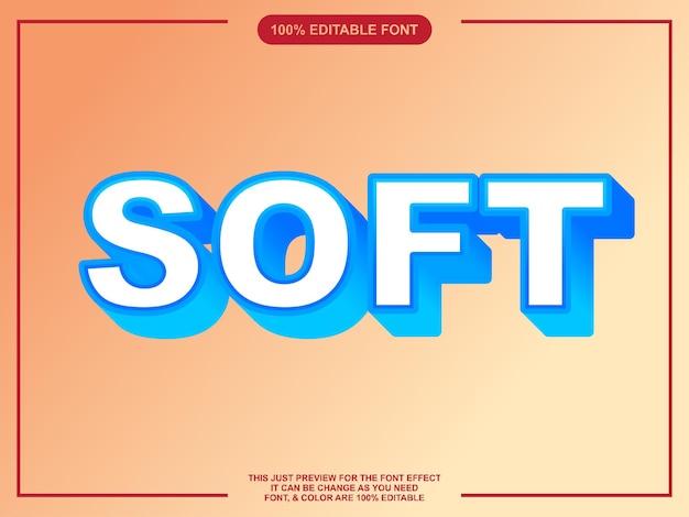 editable text style font effect