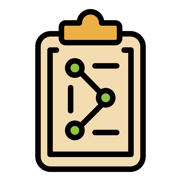 education clipboard icon outline education clipboard vector icon for web design isolated on white background color flat