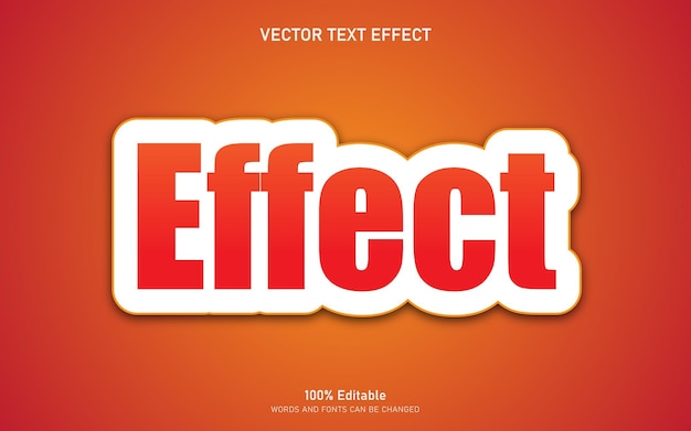 Effect typography text effect