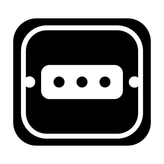 Electric socket icon logo illustration design template