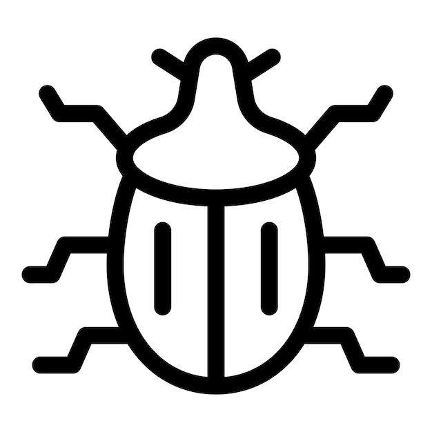electronic beetle showing concept of digital insect
