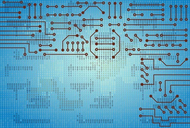 Electronic circuit and binary code