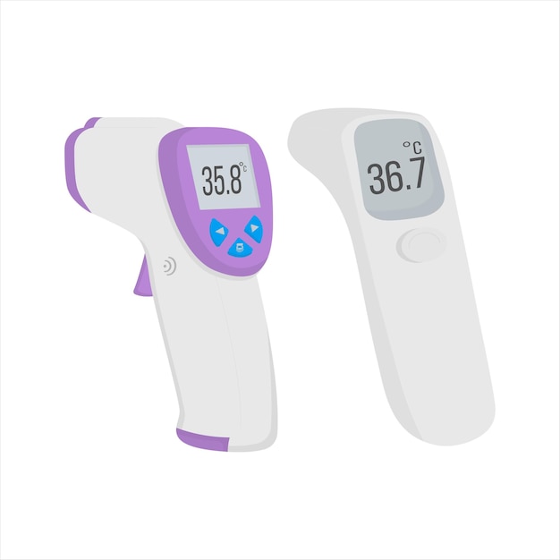 electronic modern thermometer with screen for displaying body temperature