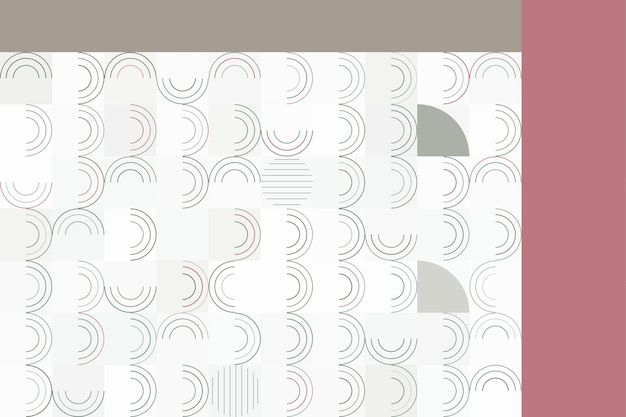 elegant abstract composition with soft pink and gray arches on a light background