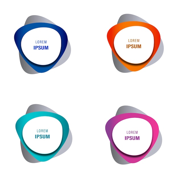 Elegant banners set with text space and Vector