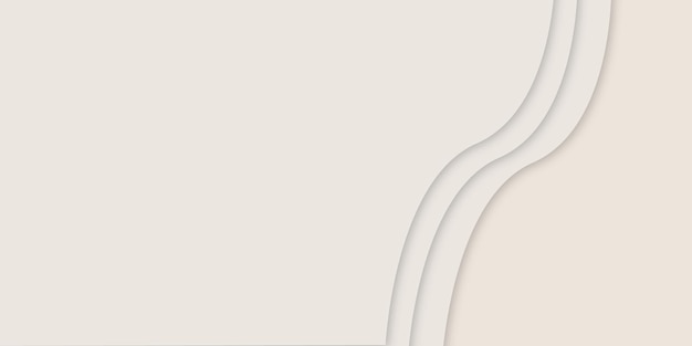 Elegant CreamColored Trifold with Layered Paper Effect
