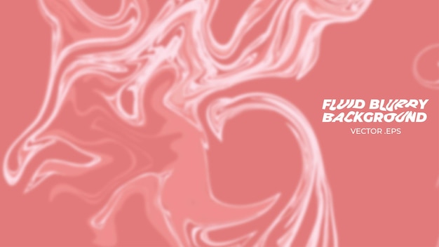 Elegant Fluid Blurry Waves in Pink with Abstract Marbled Design Editable Vector
