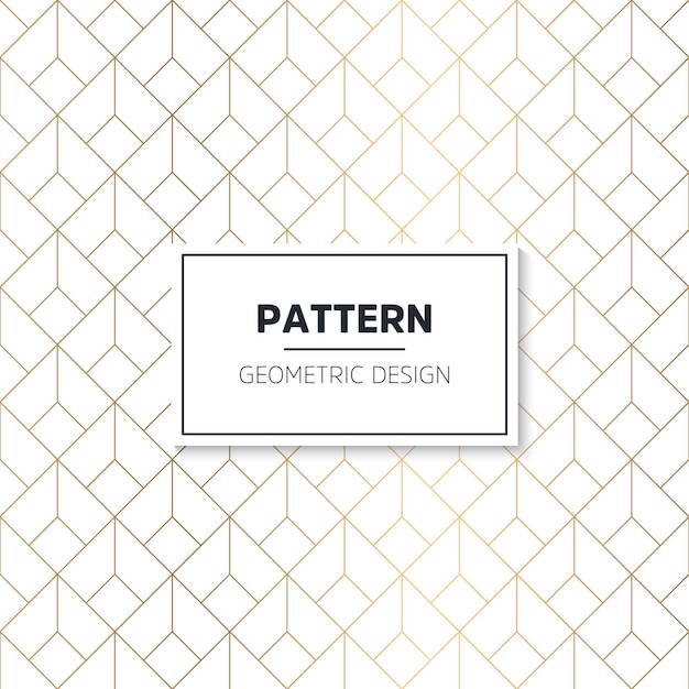 Elegant Geometric Cube Pattern in Gold