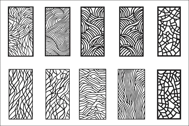 elegant laser cut screen panels downloadable dxf files for custom designs
