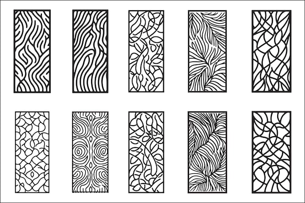 elegant laser cut screen panels downloadable dxf files for custom designs