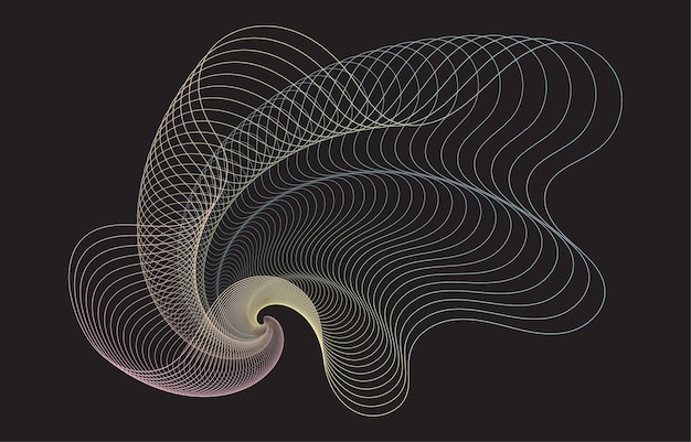 Elegant modern abstract organic lines background