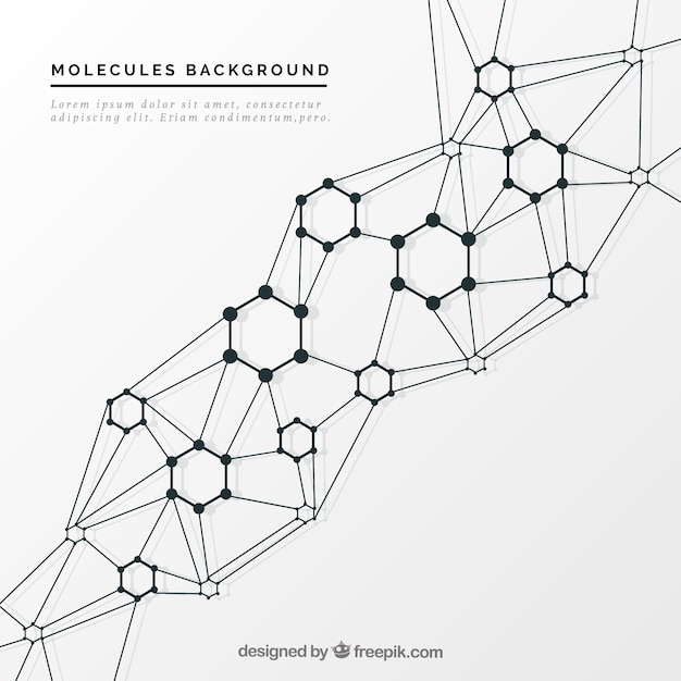 Elegant molecular background