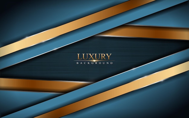 Elegant Navy and Golden Layered Background