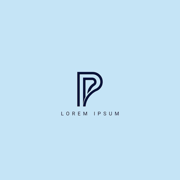 Elegant P Letter Logo Design