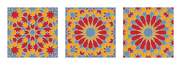 elements of arabian seamless pattern in authentic style