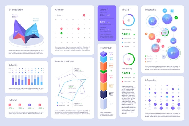 elements of infographics and statistics
