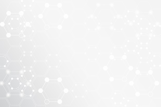 elements of molecular mesh on gray
