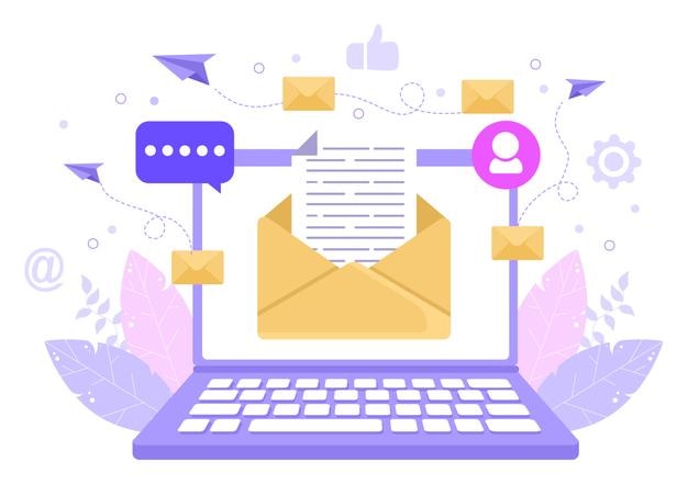 Email Marketing Vector Illustration For Design Digital Campaign Web Page Business Presentation