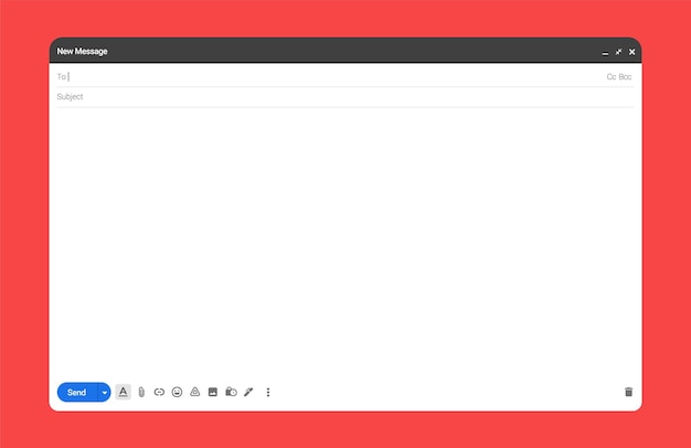 Email message template