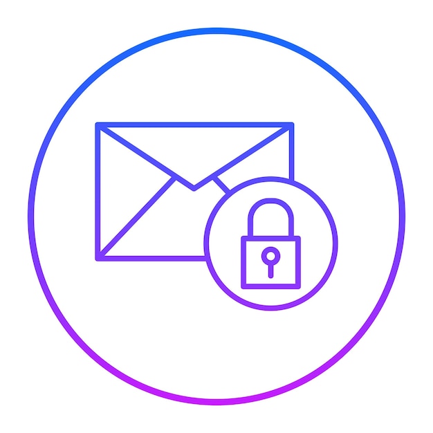 email security vector illustration