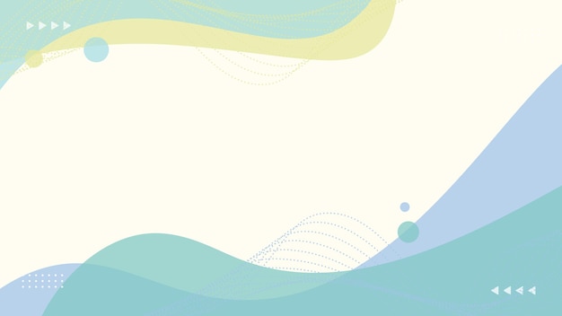 Emerald Background With Flat Wave Shape