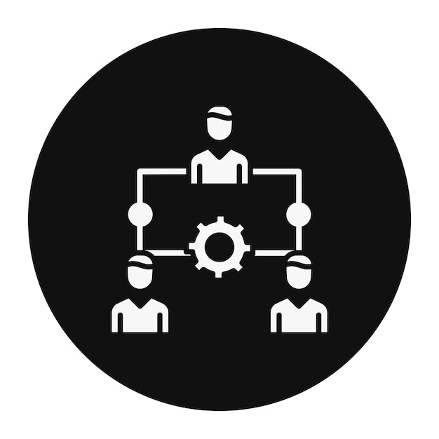 Employee Cooperation Vector Illustration