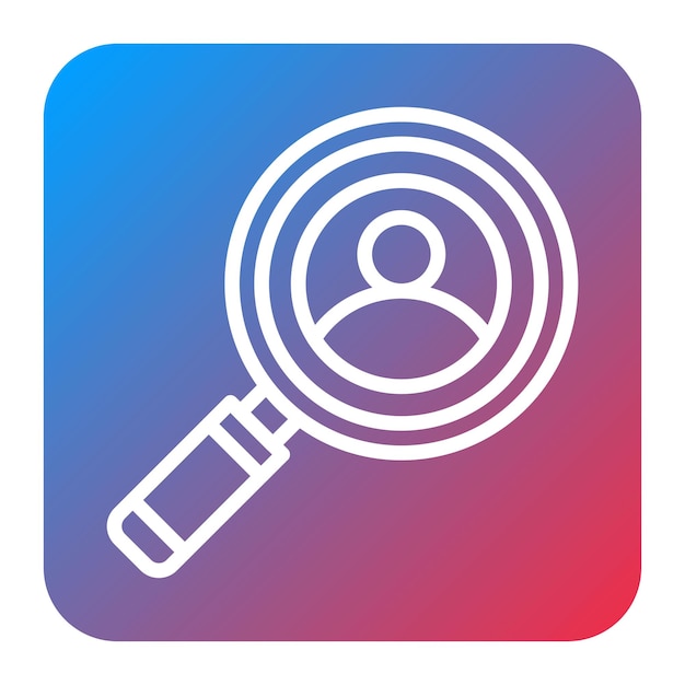 Employee Search icon vector image Can be used for Headhunting