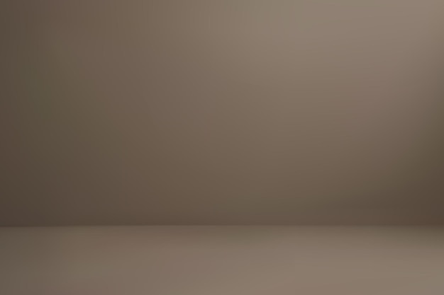Empty brown studio room background with floor and wall
