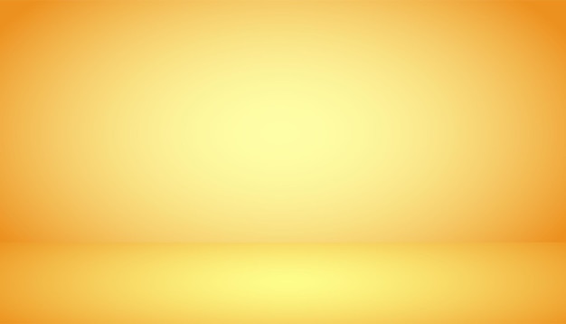 Empty yellow studio room background