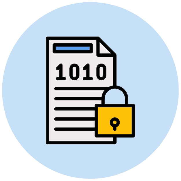 Encrypted Data icon vector image Can be used for Compliance And Regulation