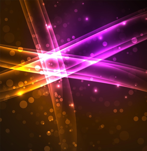 energy lines glowing waves in the dark vector abstract background vector business or technology presentation design template brochure or flyer pattern or geometric web banner