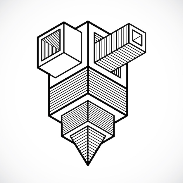 Engineering construction, abstract vector.