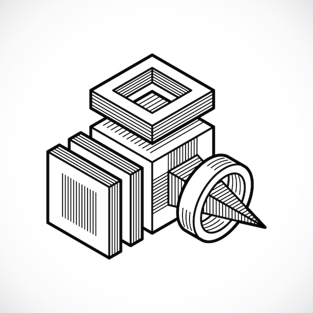 engineering construction, abstract vector.