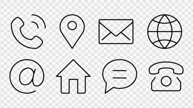 Enhance professionalism with our Business Card Icon Setelegant contact information icons