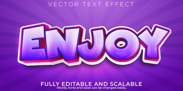 Enjoy cartoon text effect, editable comic and school text style