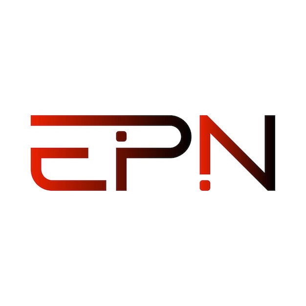 epn logo abstract typography simple modern minimal vector design